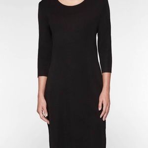 FLAX STRETCH LYCRA MIDI DRESS